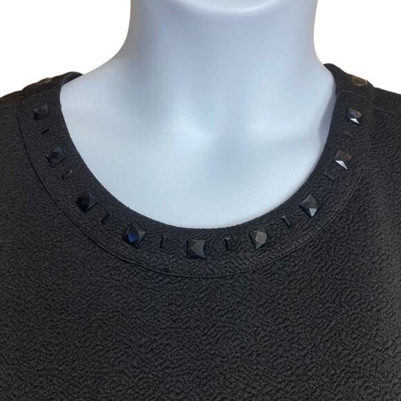 Karl Lagerfeld textured sleevless long tank with pockets and beads Size 14 - Picture 2 of 11